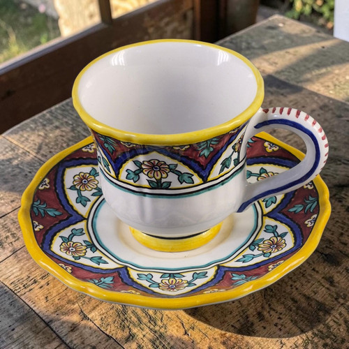 Tazza piattino ceramica - e,