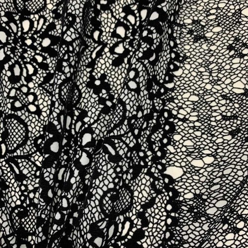 Tessuto tulle floccato - tulle,