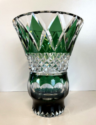 Large crystal vase - large, st