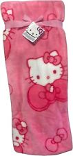 Coperta da lancio in pelliccia di coniglio sintetica Hello Kitty - fiocchi rosa 50"x70"