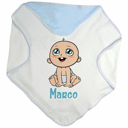 Accappatoio triangolo neonato