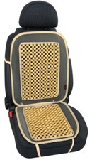 Schienale Estivo Coprisedile in Palline di Legno Avorio per Sedile Auto - C54317