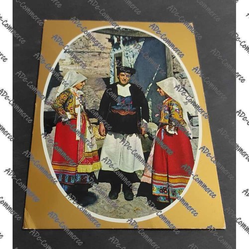 Cartolina costumi sardi - cartolina,