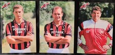3 cartoline Milan con sponsor