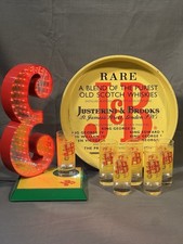 Lotto pubblicitario J&B - espositore + vassoio + 6 bicchieri