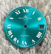 NEUF CADRAN MONTRE BAUME ET MERCIER BAUMATIC TURQUOISE @ 23,5 MM @ DIAL WATCH