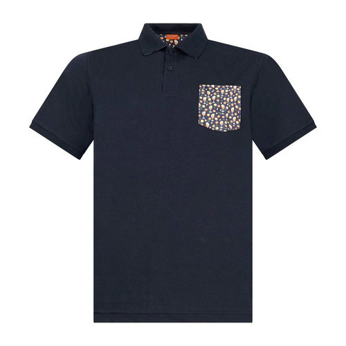 Sun68 polo blu manica - -,