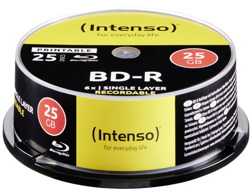 Intenso bluray 25er spindel - bluray,