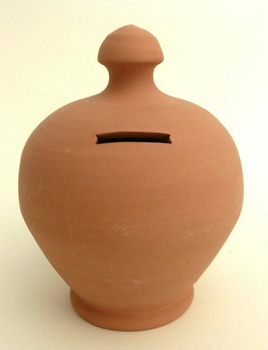 Salvadanaio terracotta 19cm - salvadanaio,