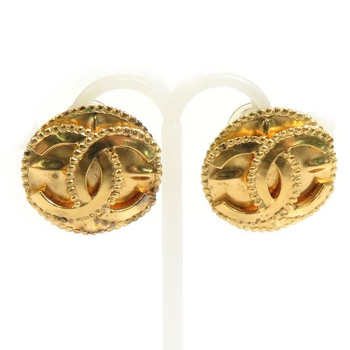 Orecchini clip con logo - a,