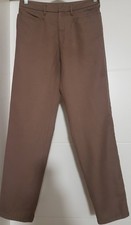 Pantalone donna 100% lana marrone chiaro dritto come nuovo originale Prada taglia S