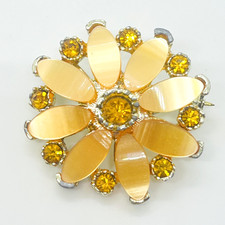 Spilla margherita fiore lucite