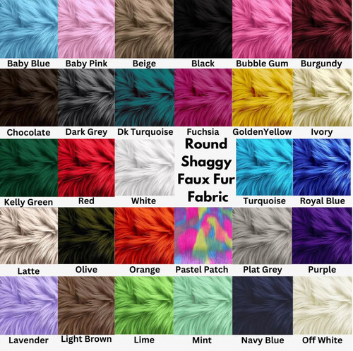 Tessuto ecopelliccia shaggy - tessuto,