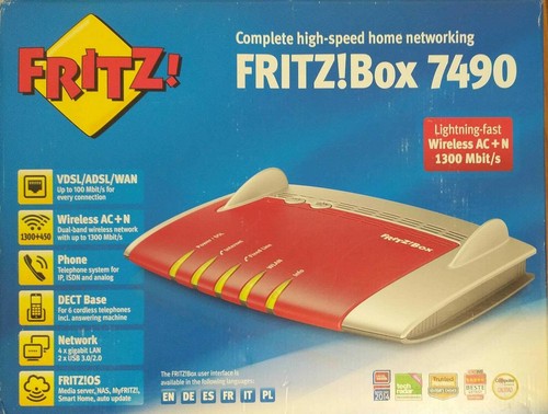 Modem router fritz box - fritz!box, 7490