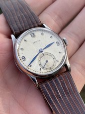 Orologio Watch Zenith Calatrava Military Manual Vintage Swiss 