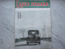 RIVISTA L'AUTO ITALIANA N 10 DEL 1935 APRILE AUTO FIAT BALILLA ANTICA