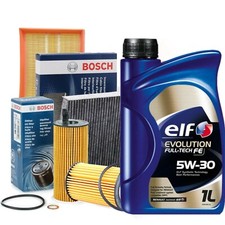 KIT TAGLIANDO 4 FILTRI OLIO ELF 5 LT 5W30 PER RENAULT CAPTUR CLIO IV 1.5 DCI