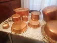 Collezione pentole e oggetti in RAME ANTICO primi '900