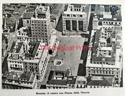 1959 brescia centro piazza - brescia:,