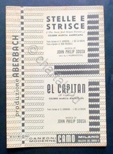 Musica Spartito - Stelle e strisce - El capitan - Pianoforte e Orchestra - 1953