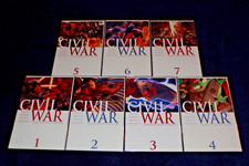 GUERRA CIVILE 1 2 3 4 5 6 7 CAPITANO AMERICA IRON MAN 2006 LOTTO SERIE COMPLETA NM