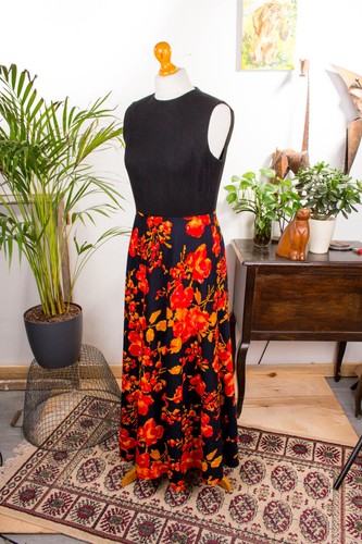 Abito maxi vintage originale - abito,