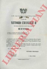 Legge  che autorizza una spesa straordinaria per l'acquisto di materiale d'arti