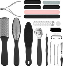 Kit per Pedicure,Kit Pedicure Professionale Da 30 Pezzi,Kit per La Cura Dei Pied
