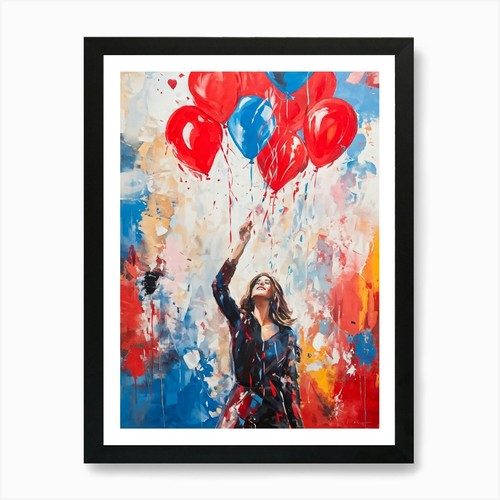 Quadro astratto con cornice