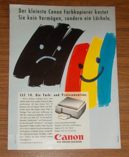 Rara pubblicità canon clc - pubblicità, 10