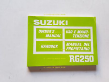 Suzuki RG 250 1986-87 manuale uso manutenzione libretto italiano originale