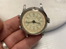 Raro Orologio Cronografo Vintage New Haven Uomo Meccanico Chronostop Ricambi Riparazione