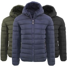 Giubbotto Uomo Invernale Cappuccio Imbottito Giubbino Casual Piumino 200 Grammi