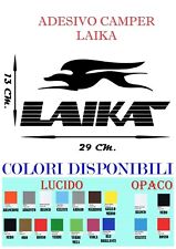 Adesivo LAIKA  29 cm. X 13 cm. CAMPER ROULOTTE tuning decals sticker