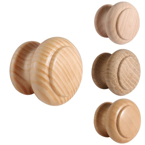 Pomello rotondo mm legno - Ø, 35