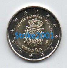 2 EURO COMMEMORATIVO SPAGNA 2024 fdc Polizia Nazionale