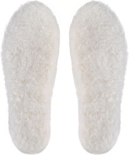 Solette in Lana Di Pecora,Bianco Solette in Pelo Termiche per Scarpe Da Uomo E D