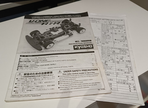 Kyosho one rrr manuale - v,