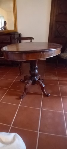 Antico tavolino ovale - tavolino,