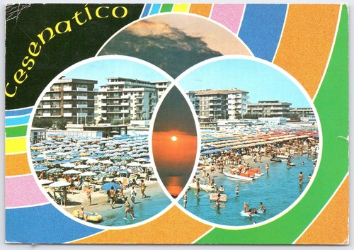 Cartolina epoca spiaggia - cartolina,