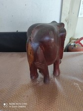 STATUA ELEFANTE AFRICANO IN LEGNO