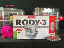 Gabbia Rody3 DUO trasportino criceto Roditori piccoli animali mobiletto