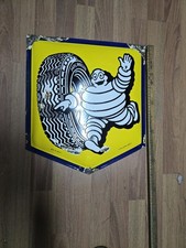 insegna a scudo Pubblicitaria smaltata Michelin Abbonamento Al Bollo