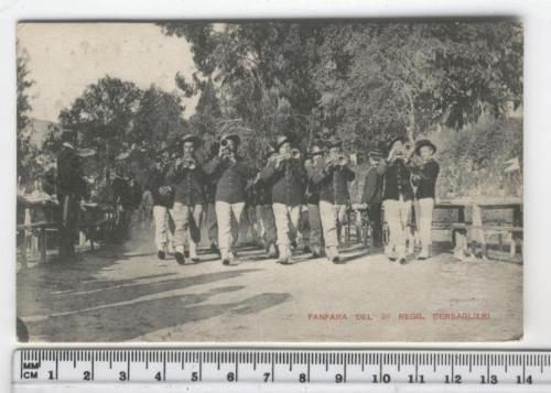 Cartolina militare fanfara - cartolina,