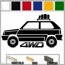adesivo sticker fiat PANDA 4x4