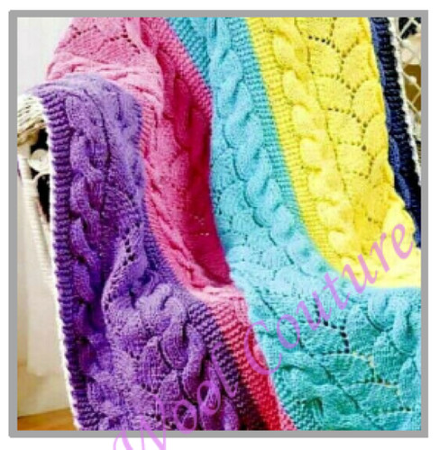 Coperta bambino modello maglia