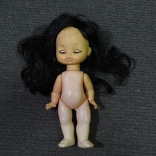 bambola Gabar vintage capelli neri 17 cm