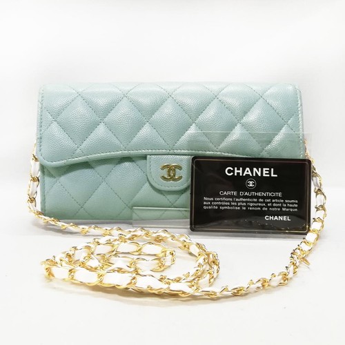 Chanel portafoglio lungo pelle - chanel,