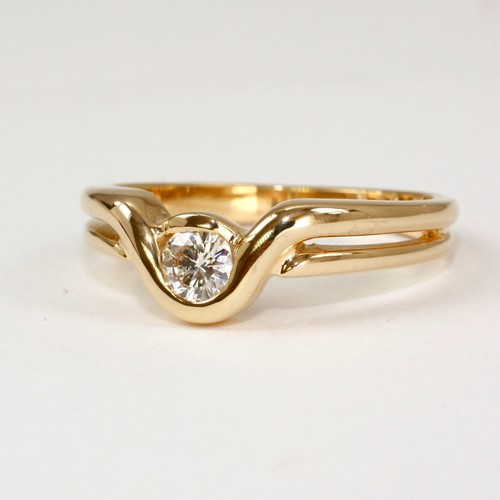 Anello solitario massiccio - anello,