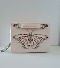 Furla White Leather Studded